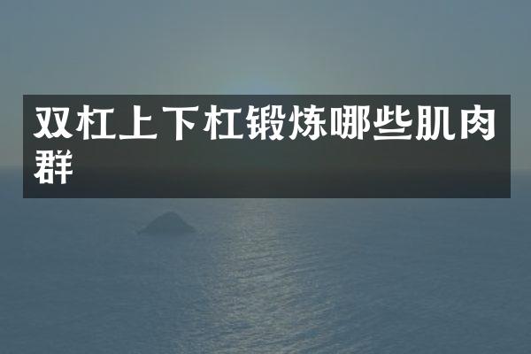 双杠上下杠锻炼哪些肌肉群