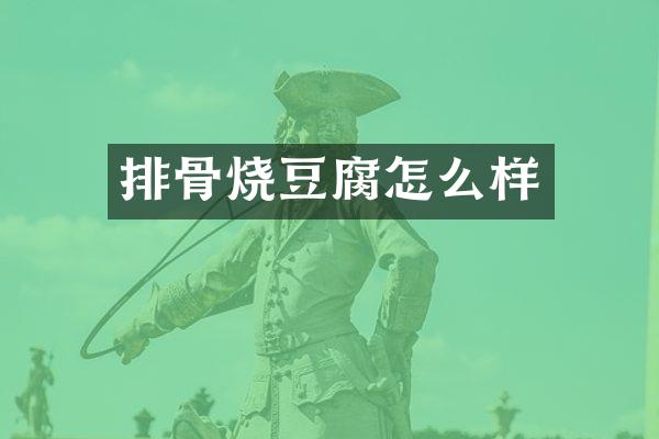 排骨烧豆腐怎么样