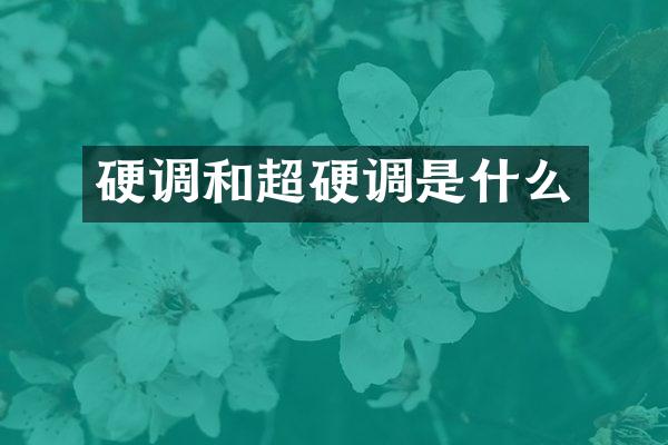 硬调和超硬调是什么