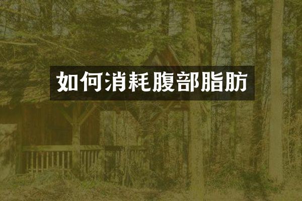 如何消耗腹部脂肪