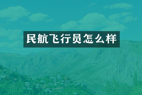 民航飞行员怎么样