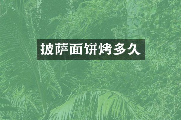 披萨面饼烤多久