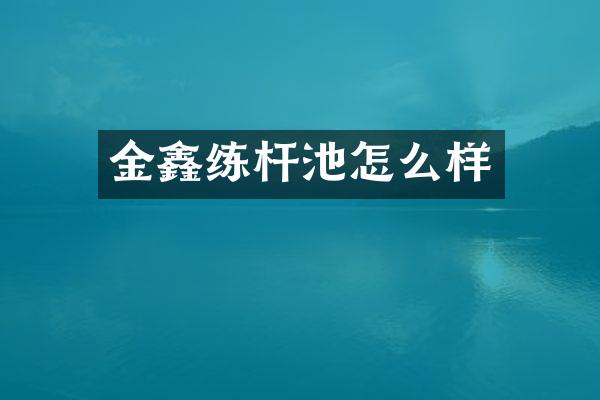 金鑫练杆池怎么样