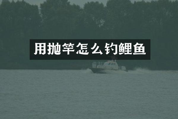 用抛竿怎么钓鲤鱼