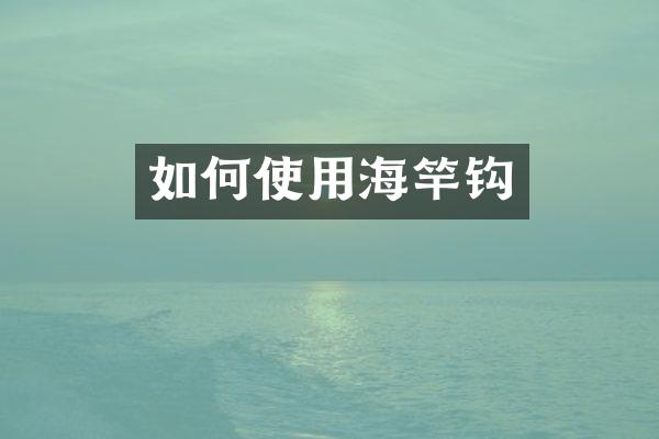 如何使用海竿钩
