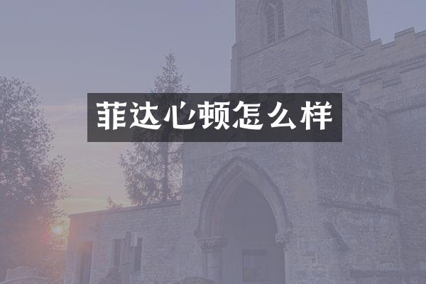 菲达心顿怎么样