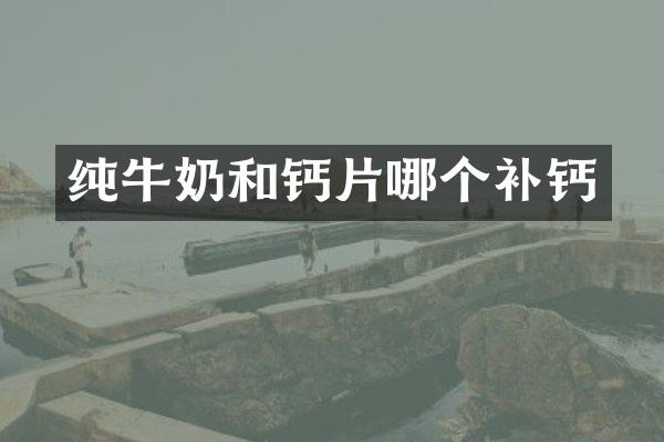 纯牛奶和钙片哪个补钙