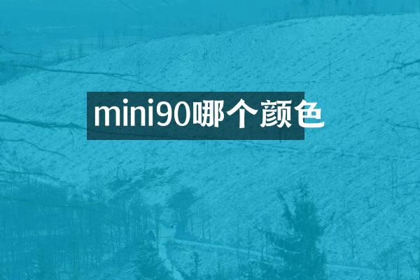 mini90哪个颜色