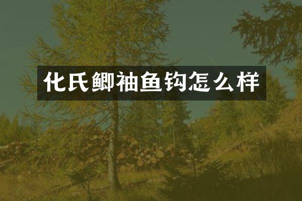 化氏鲫袖鱼钩怎么样