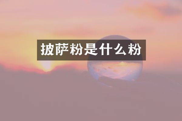 披萨粉是什么粉