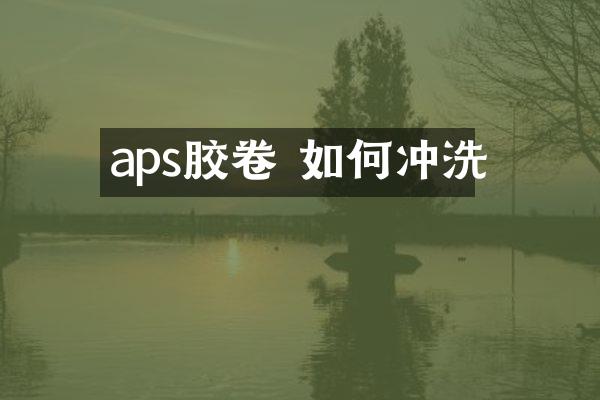 aps胶卷 如何冲洗
