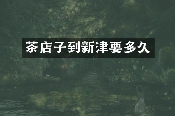 茶店子到新津要多久