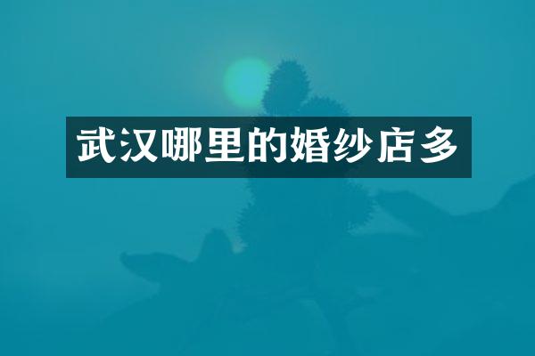 武汉哪里的婚纱店多