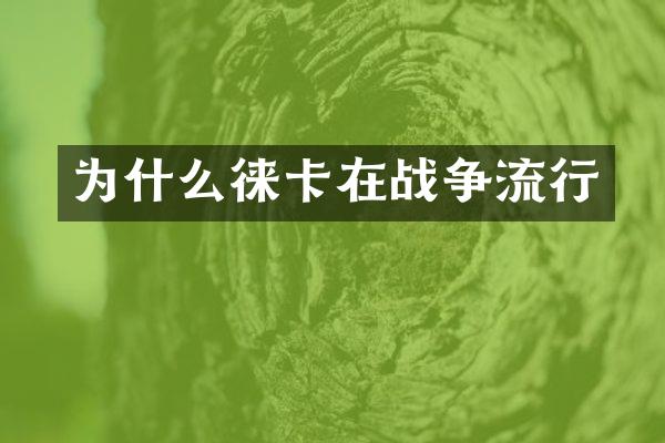 为什么徕卡在战争流行