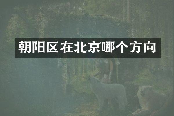 朝阳区在北京哪个方向