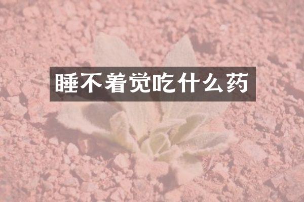 睡不着觉吃什么药