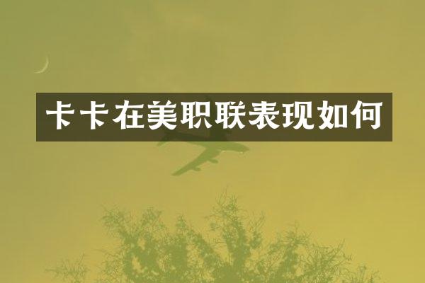 卡卡在美职联表现如何