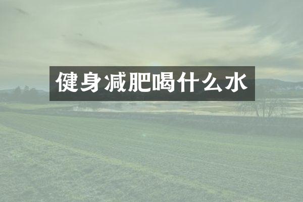 健身减肥喝什么水