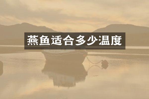 燕鱼适合多少温度
