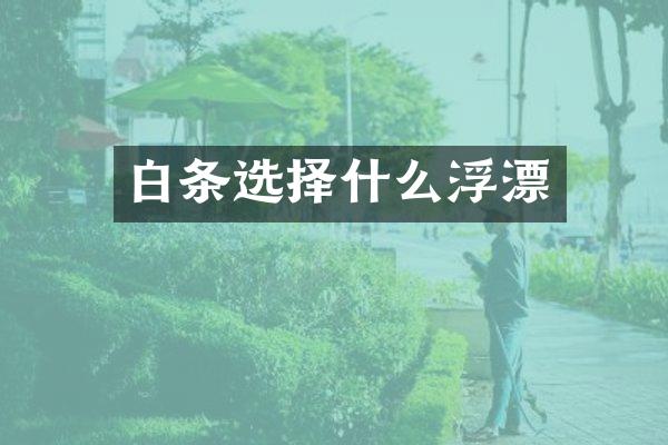 白条选择什么浮漂