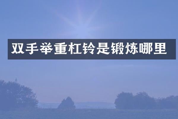 双手举重杠铃是锻炼哪里