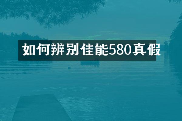 如何辨别佳能580真假
