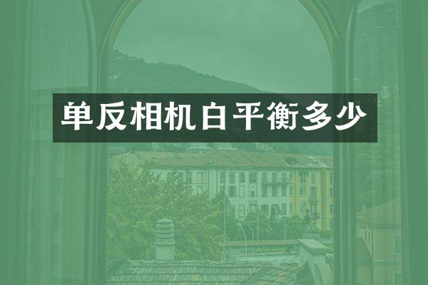 单反相机白平衡多少