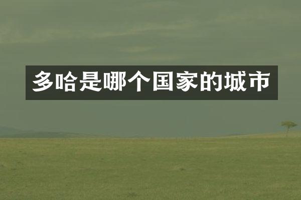 多哈是哪个国家的城市