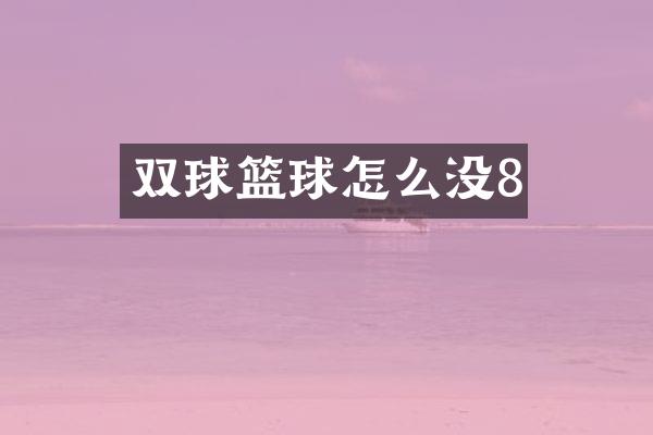 双球篮球怎么没8