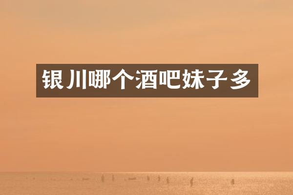 银川哪个酒吧妹子多