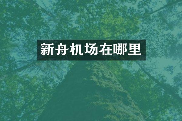新舟机场在哪里
