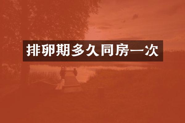 排卵期多久同房一次