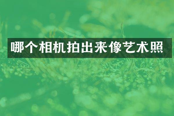 哪个相机拍出来像艺术照