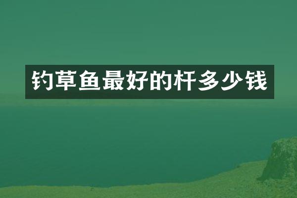 钓草鱼最好的杆多少钱