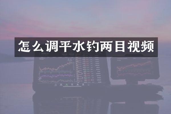 怎么调平水钓两目视频