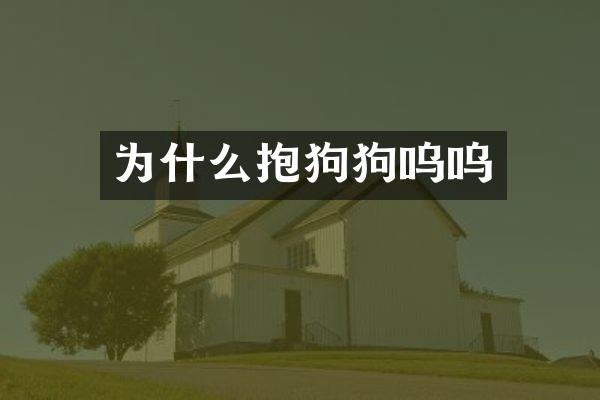 为什么抱狗狗呜呜