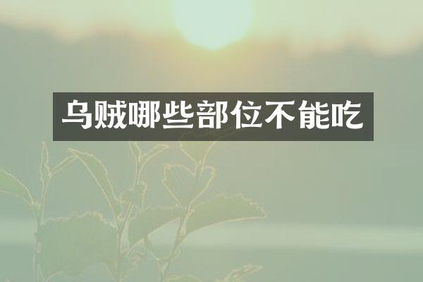乌贼哪些部位不能吃