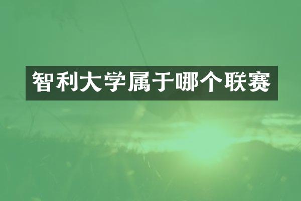 智利大学属于哪个联赛