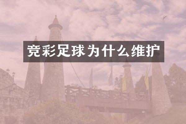 竞彩足球为什么维护