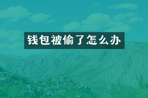 钱包被偷了怎么办