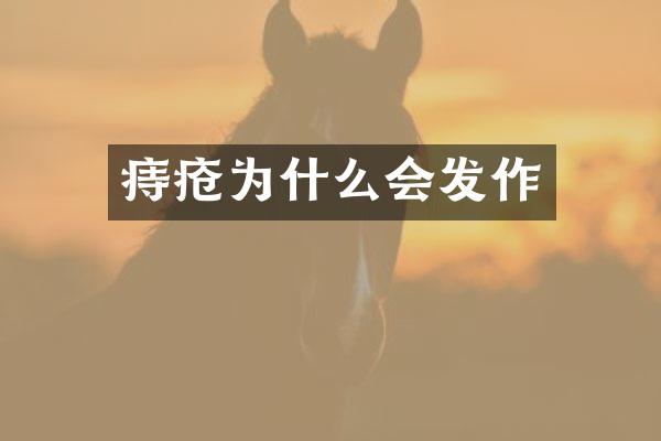 痔疮为什么会发作