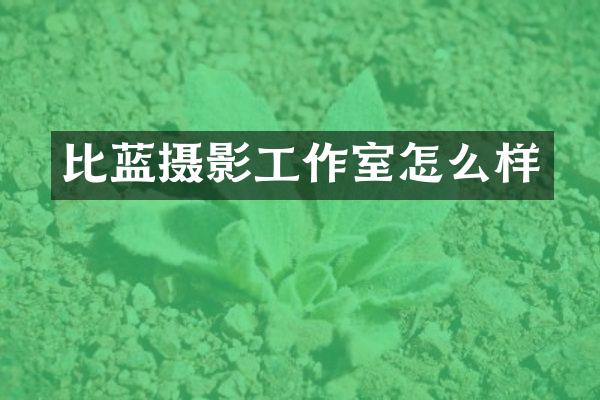 比蓝摄影工作室怎么样