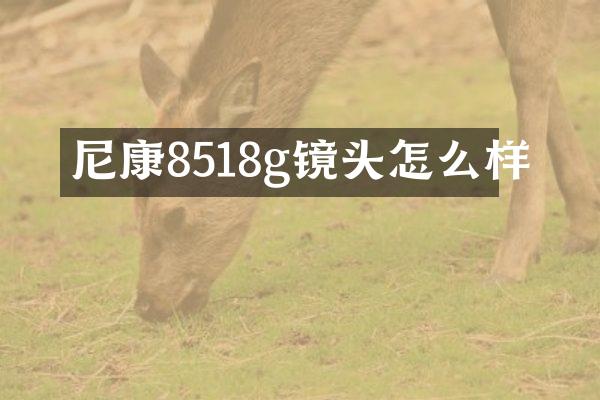 尼康8518g镜头怎么样