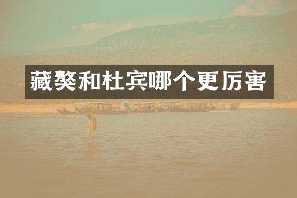 藏獒和杜宾哪个更厉害