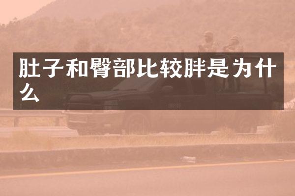 肚子和臀部比较胖是为什么