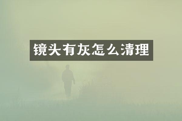 镜头有灰怎么清理