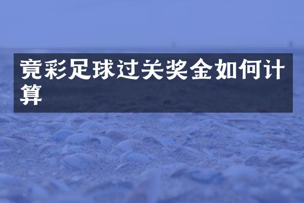 竟彩足球过关奖金如何计算