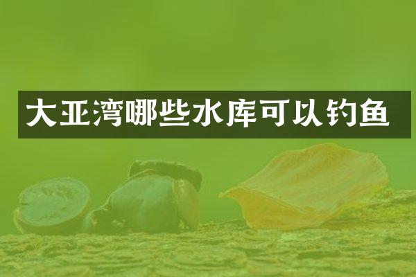大亚湾哪些水库可以钓鱼