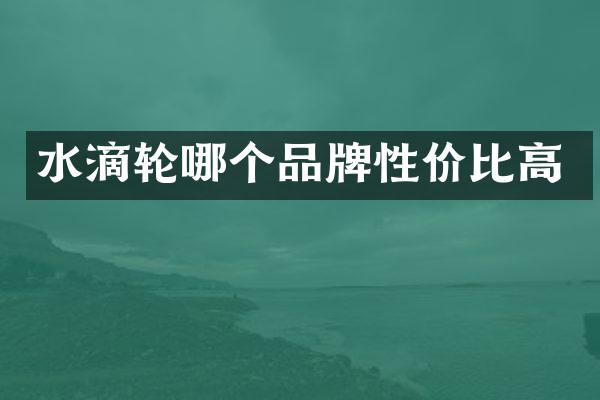 水滴轮哪个品牌性价比高