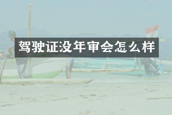 驾驶证没年审会怎么样